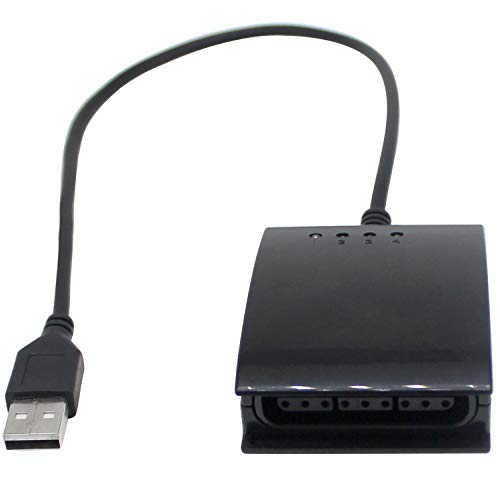 OSTENT USB 4 en 1 Controlador Adaptador Convertidor Compatible para Sony PS2 a PS3 PC