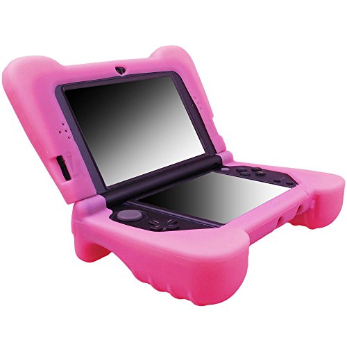 Pandaren® silicona mano agarre Fundas Protectores para NEW 3DS XL rosado(no para la versión antigua 3DS XL)