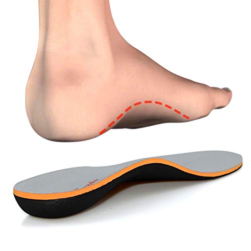 PCSsole Plantilla ortopédica, Fascitis Plantar con Soportes de Arco para el pie plano pronación para ayudar a reducir el dolor en el talón tendinitis de Aquiles (EU41-42(27cm))
