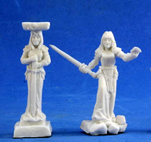 Pechetruite 2 x Caryatid Columns - Reaper Bones Miniatura para Juego de rol Guerra - 77378