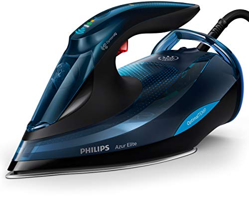Philips Azur Elite GC5034/20 Plancha Ropa Vapor sin quemaduras ni necesidad de realizar ajustes de la temperatura, 3000 W, SteamGlide Plus, antical, golpe vapor 260 gr, vapor continuo 65 gr