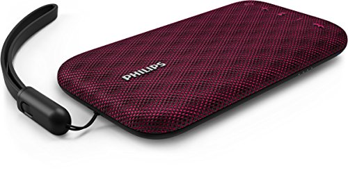 Philips Everplay BT3900P - Altavoz Bluetooth (Potente y portátil, Resistente al Agua, con micrófono, Correa USB) Color Rosa