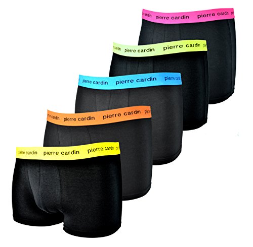 Pierre Cardin - 5 o 12 calzoncillos tipo bóxer modernos y de marca en diferentes modelos y colores a elegir Estilo: 29730. S