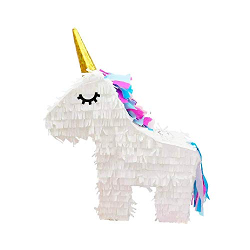 Piñata Unicornio para Rellenar - para tu Fiesta de Unicornio, como Juego de cumpleaños en el cumpleaños de un niño, Juego de Boda o como decoración en una Fiesta de Unicornio.