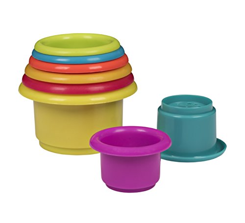 Playkidz- Set de construcción infantil Stacking & Nesting Cup, Color surtido (Dress Up America 3028)