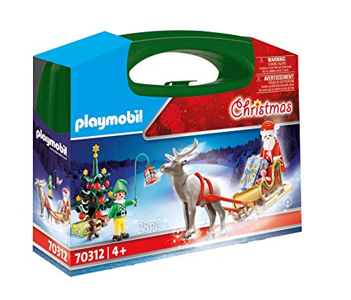 PLAYMOBIL- Maletín Grande Navidad Juguete, Multicolor, única (70312)