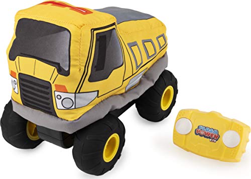 Plush Power 6055122 RC - Camión volquete con Control Remoto con Cuerpo Suave y dirección de 2 vías, para niños de 3 años en adelante, Multicolor