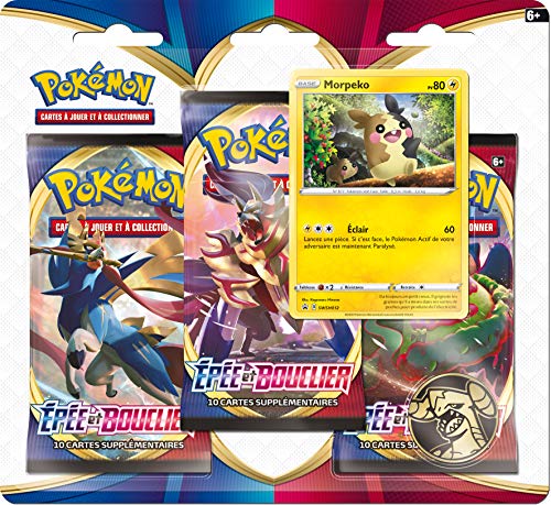 Pokemon Espada y escudo Serie 1 (EB01) - Pack de 3 boosters, 3PACK01EB01 , color/modelo surtido