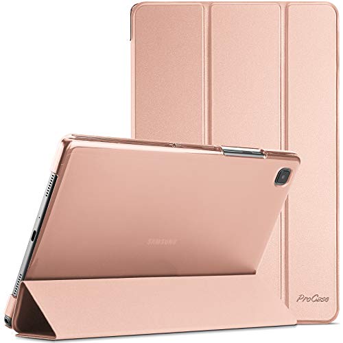 ProCase Funda para Galaxy Tab A7 10.4" 2020 T500 T505 T507, Carcasa Delgada con Posterior Translúcido para Tableta Galaxy Tab A7 10.4 Inch SM-T500/T505/T505N/T507 Versión 2020 - Oro Rosa