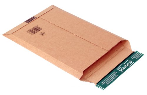progressPACK Premium PP W01.04 - Sobre de envío (DIN A4+, 235 x 337 x hasta 35 mm, 25 unidades, cartón ondulado), color marrón