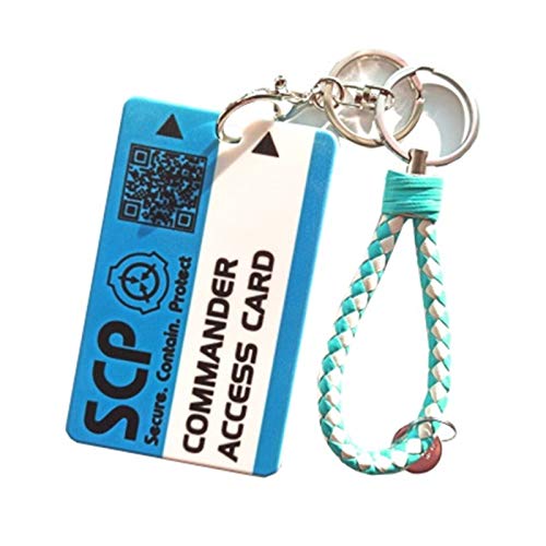 Qsdxlsd Llavero SCP Foundation Nivel 5 Access Conjunto de Tarjeta Campus Card Secure Contiene protección Caja de protección Juego Tarjeta de autobús Periférica Llavero (Color : P)