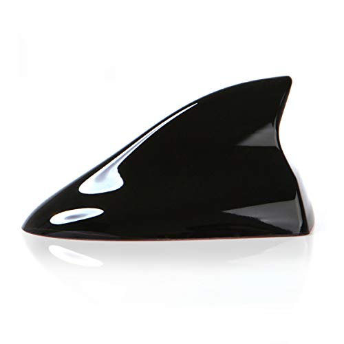 Ramble - Antena de aleta de tiburón para coche en color negro para señal de radio, accesorios de antena para Nissan X-Trail T32 T31 T30 (estilo reforzado), color negro