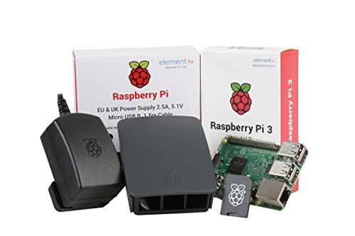 Raspberry Pi 3 Official Desktop Starter Kit (16GB, Black)