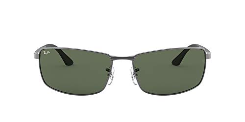 Ray-ban Mod. 3498 - Gafas de sol para hombre, color gris (gunmetal/green), talla 64