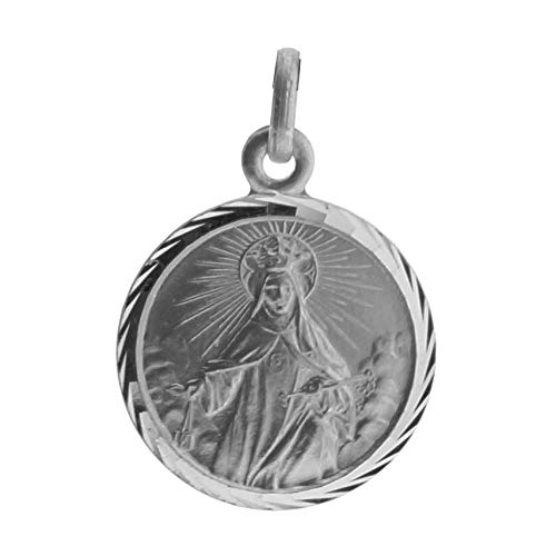 SACRE COEUR - Medalla de Nuestra señora de la Merced | Plata Primera Ley | Patrona de los presos y de Barcelona | con Bisel Estriado