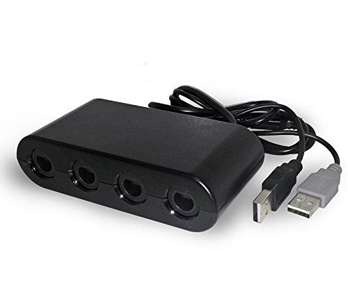 SATKIT h Adaptador de mandos de Gamecube para Nintendo Wii U y PC, compatible Super Smash Bros