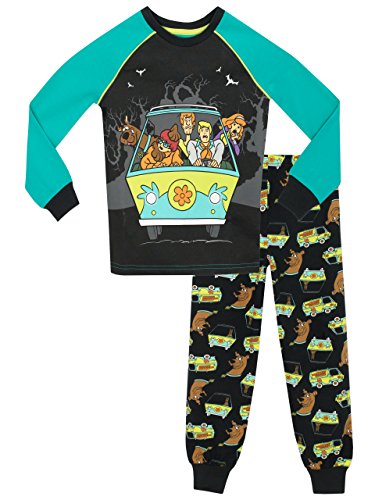 Scooby Doo Pijama para Niños Ajuste Ceñido Multicolor 9-10 Años