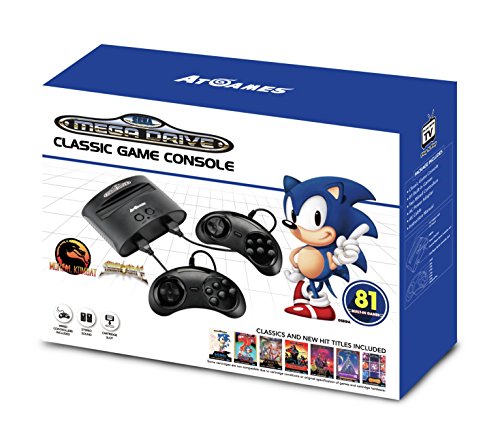 Sega Mega Drive - Consola Retro Wireless + 80 Juegos + Virtua Fighter 2 - Edición Sonic