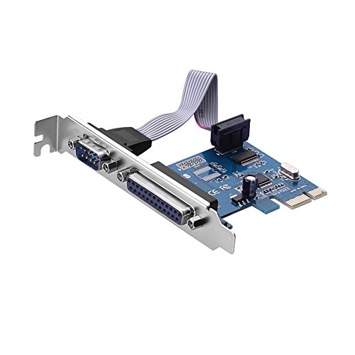 SIENOC Sienoc PCI-E PCI Express DB25 paralelo LPT1 DB9 RS232 adaptador de tarjeta de puerto serie