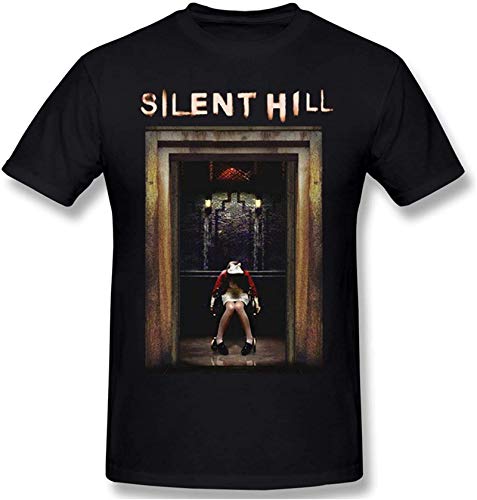 Silent Hill t Shirt for Men Black Short Sleeve Cotton Tees Top