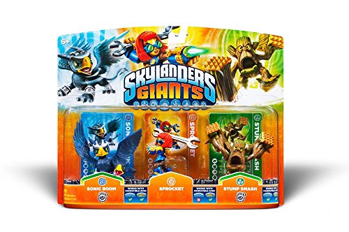 Skylanders Giants - Triple Pack Figuras C: Sonic Boom, Sprocket Y Stump Smash