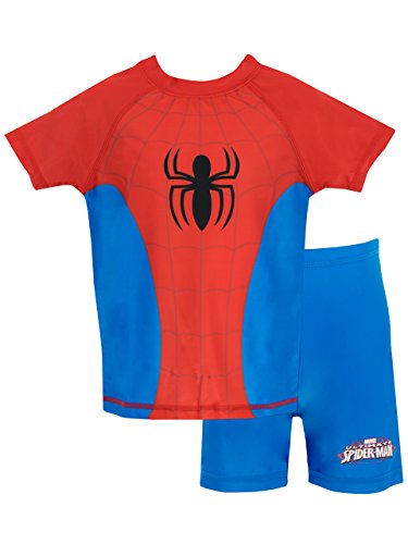 Spiderman El Hombre Araña - Bañador de Dos Piezas para niño 4-5 Años