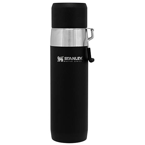 Stanley The Unbreakable Master Series Vacuum Water Bottle .65L Foundry Black 18/8 Stainless Steel Quadvac™ Insulation Leakproof Packable Vacuum Insulated Lid  Dishwasher Safe Naturally Bpa-Free