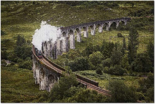 Steam Engine Train on Bridge Puzzle de 1000 piezas para adultos