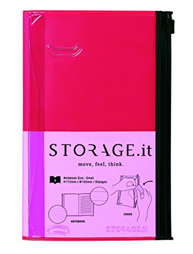Storage.it Notizbuch S - rot: Format: 17,9 x 12,2