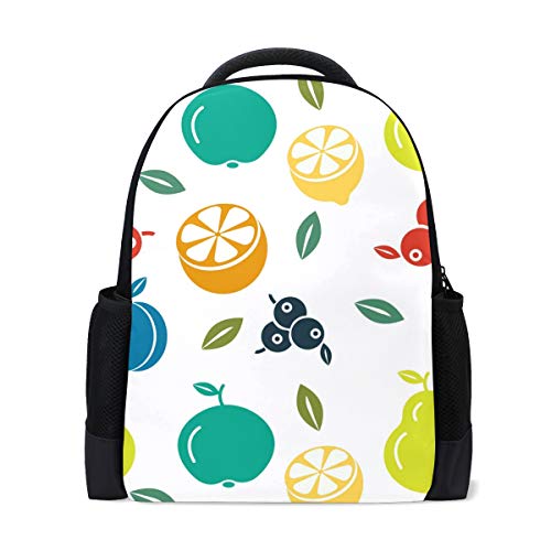 Student Backpacks College School Book Bag Travel Hiking Camping Daypack for Boy for Girl | 16.1"x11"x6" | Holds 15.4-Inch Laptop(Fruit Pattern)