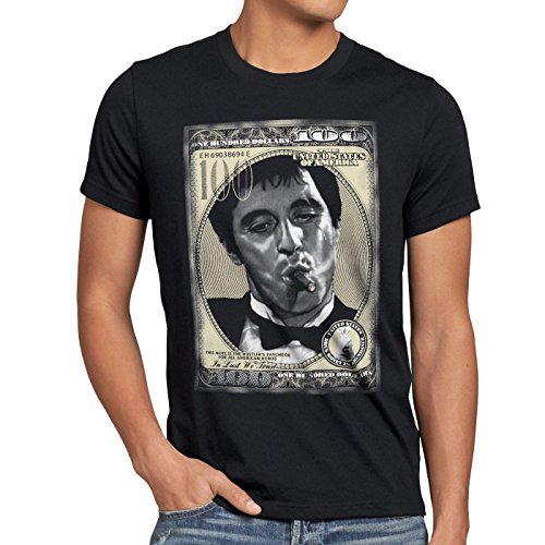 style3 Drug Money Tony Camiseta para Hombre T-Shirt Pacino Pablo US Montana Escobar, Talla:XL
