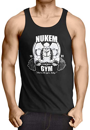 style3 Nuke Gym Camiseta para Hombre T-Shirt Ego Shooter Dos Doom Baby, Talla:XL