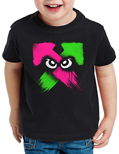style3 Splash Power Camiseta para Niños T-Shirt Switch Shooter Gamer, Talla:140