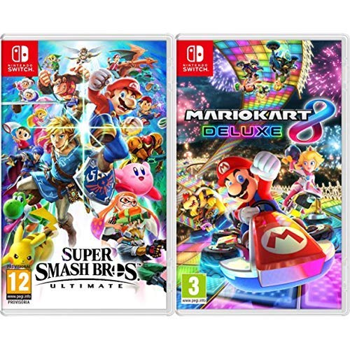 Super Smash Bros. Ultimate (Nintendo Switch) & Mario Kart 8 Deluxe
