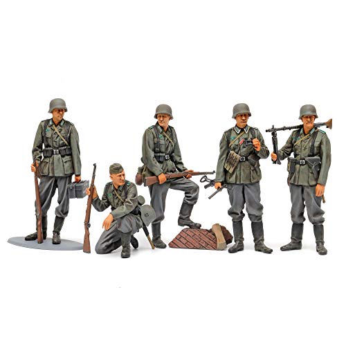 Tamiya 35371-Juego de infantería Alemana (Mediados de la Segunda Guerra Mundial) (35371-000)