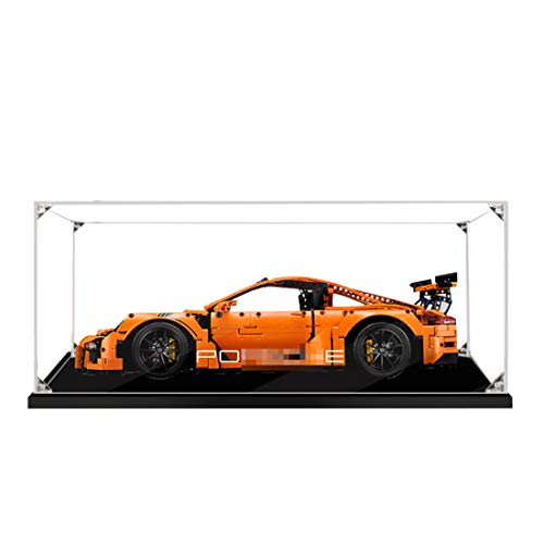 Teakpeak Display Case para Lego, Prueba de Polvo Vitrina de Acrílico Transparente para Lego Technic Porsche 911 GT3 RS 42056 (Modelo de Lego No Incluido)- 2mm, Grado S, sin Pegamento