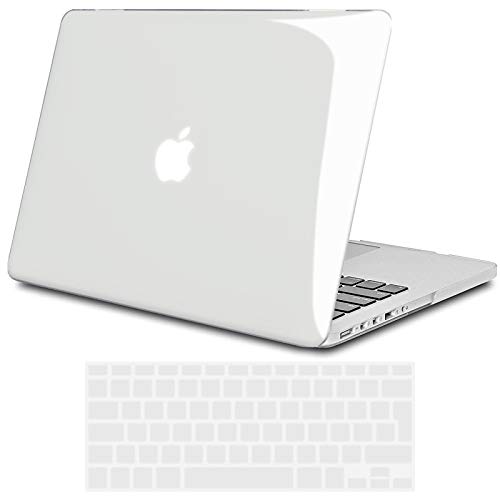TECOOL Funda para MacBook Pro 13 Pulgadas Retina Display 2013-2015 (Modelo: A1502/ A1425), Plástico Dura Case Carcasa con Tapa del Teclado para MacBook Pro 13.3 Pulgada - Transparente