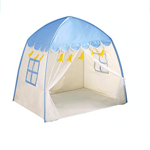 Tienda de campaña para bebé de GXJu-Folding Tent Chang-dq, el aprendizaje de los niños Corner espacio privado decorado tienda de campaña ventilada y cómoda para el hogar, azul, 130*100*130cm