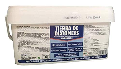 TIERRA DE DIATOMEAS 1Kg Fertilizante ecológico TRATAMIENTO EFICAZ CONTRA TODO TIPO DE INSECTOS