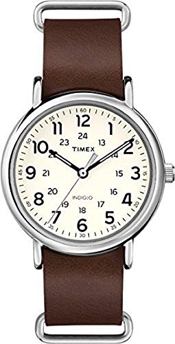 Timex Reloj analógico para Unisex de Cuarzo con Correa en Piel T2P495