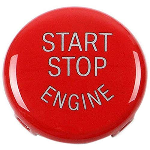 TOOGOO Reemplazo de La Cubierta del Interruptor de Encendido del Botón de Arranque del Motor de Parada para BMW X1 X3 X5 X6 Z4(E84,E83 Etc) 1 3 5 Series (E87,E90/E91/E92/E93,E60)(Rojo)