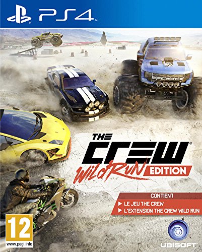 Ubisoft The Crew: Wild Run Edition, PS4 Básico PlayStation 4 Francés vídeo - Juego (PS4, PlayStation 4, Racing, Modo multijugador, T (Teen), Soporte físico)