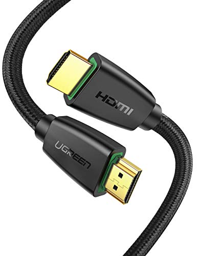UGREEN Cable HDMI 4K Ultra HD, Cable HDMI 2.0 Alta Velocidad con Ethernet 4K 60Hz 18Gbps, 3D, Full HD 1080p, HDR, ARC, Compatible con Fire TV, Xbox 360/One, PS5, PS4 Pro, PS4, BLU-Ray, HDTV -3 Metros