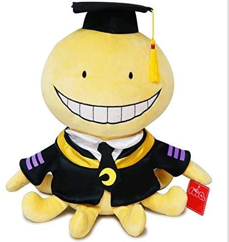 ULIN Anime Assassination Classroom Plush Doll, Cute Cartoon Ansatsu Kyoushitsu Koro Sensei Plush Toy Soft Doll Gift para niños niñas y fanáticos del Anime (30cm)
