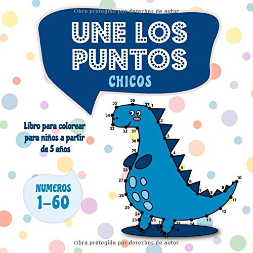 Une los puntos - Chicos: Libro para colorear para niños a partir de 5 años (Unir puntos para niños)