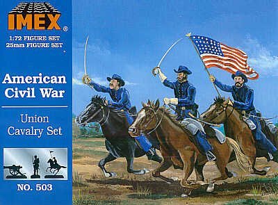 Union Cavalry Set Civil War Figures 1/72 Imex by Imex
