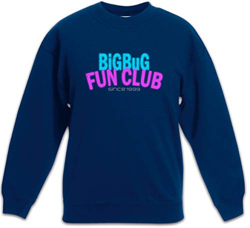 Urban Backwoods BigBug Club Sudadera Suéter para Niños Niñas Pullover Azul Talla 10 Años