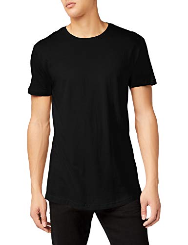 Urban Classics Shaped Long tee Camiseta, black, M para Hombre