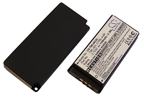 vhbw Batería extendida compatible con Nintendo DSi, NDSi, NDSiL consola de juegos, incl. tapa de carcasa reemplaza TWL-001, ... -(Li-Ion,1100mAh,3.7V)