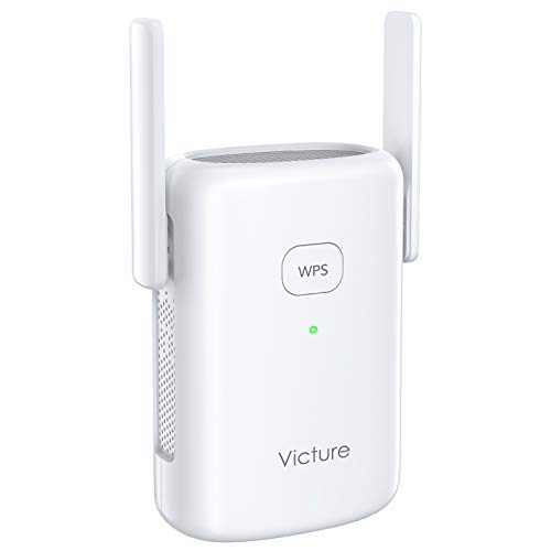 Victure Repetidor WiFi 1200Mbps, 2.4 GHz/ 5Ghz, Amplificador WiFi Extensor, con Puerto Ethernet,Repetidor Inalámbrico con Botón WPS, Fácil de configurar